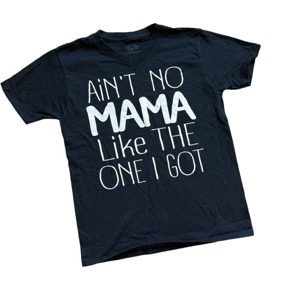 Youth Boys Fruit of the Loom Ain’t No Mama Like The One I Got V Neck Tee - S 6/7 - Picture 1 of 1